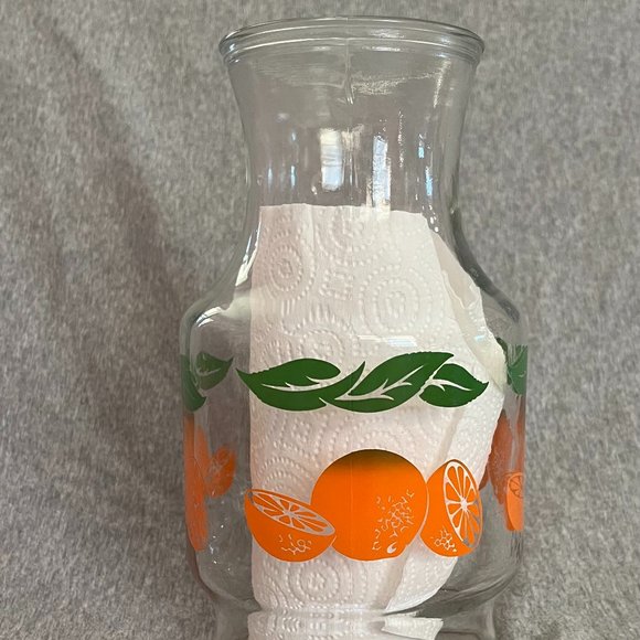 Anchor Hocking Glass Orange Juice Carafe Pitcher - Picture 5 of 11